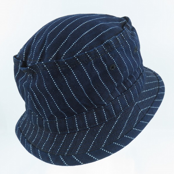 実際に弊社で買取させて頂いたSUGAR CANE/シュガーケーン ウォバッシュストライプ ポークパイハット/帽子  SC02467/7 1/2 の画像 3枚目