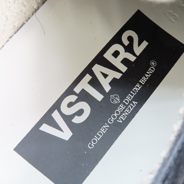 実際に弊社で買取させて頂いたGOLDEN GOOSE/ゴールデングース BLACK PONY V STAR2 スニーカー/42の画像 6枚目