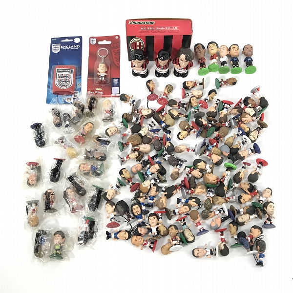 実際に弊社で買取させて頂いた【おまとめ/未開封含む】コリンシアン 他 プロスターズ/スーパースター人形 等 サッカー フィギュア/キーホルダー/バンド 