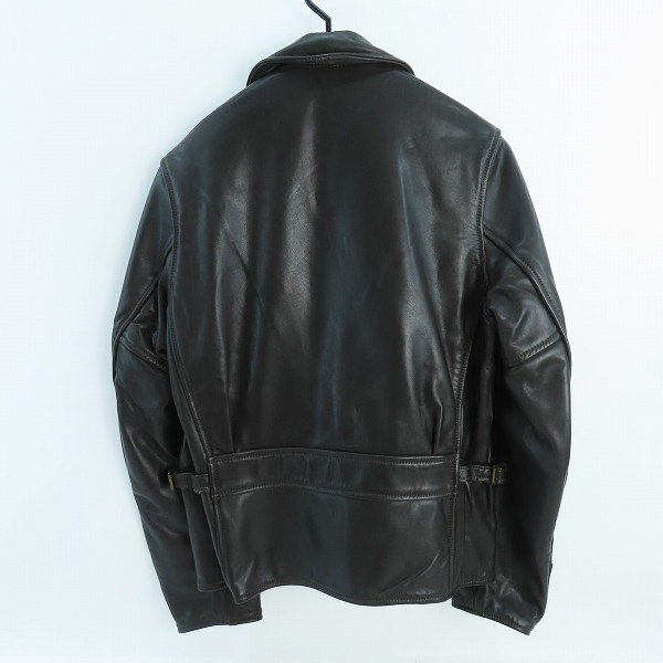 実際に弊社で買取させて頂いたAero LEATHER/エアロレザー エディフィス別注 ハーフベルデッド ホースハイドレザージャケット/36の画像 1枚目