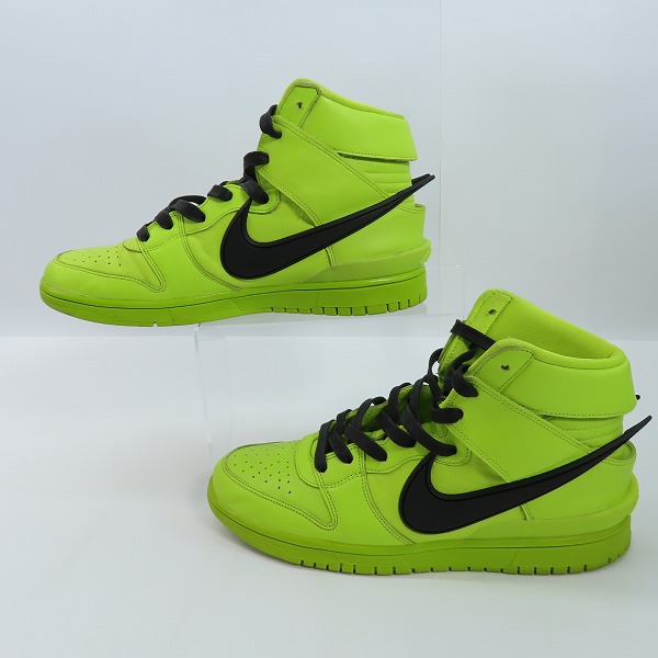 実際に弊社で買取させて頂いたNIKE×AMBUSH/ナイキ×アンブッシュ DUNK HIGH/ダンクハイ フラッシュライム CU7544-300/29の画像 3枚目