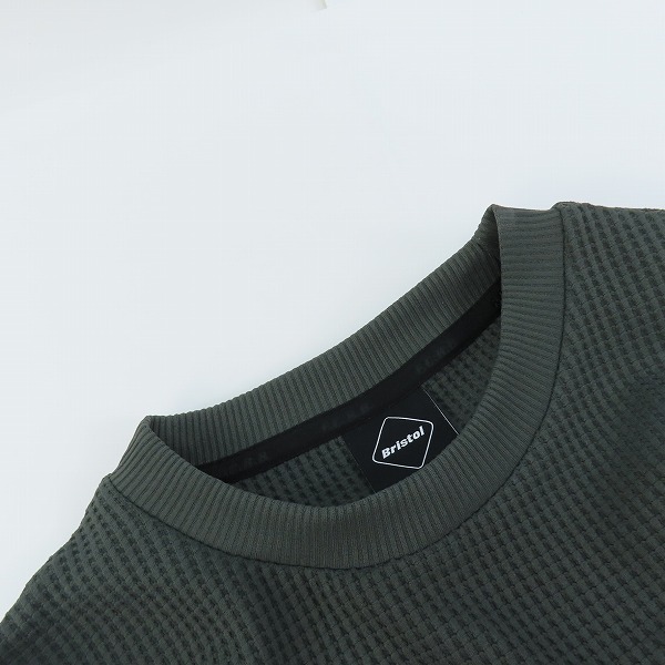 実際に弊社で買取させて頂いたF.C.Real Bristol/エフシーレアルブリストル TECH WAFFLE TEAM CREWNECK TOP/テックワッフル チームクルーネック/Sの画像 4枚目