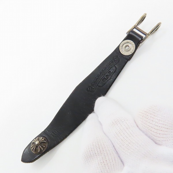 実際に弊社で買取させて頂いたCHROME HEARTS/クロムハーツ Wベルトループ クロスボタンの画像 7枚目