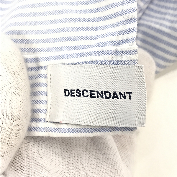 実際に弊社で買取させて頂いたDESCENDANT/ディセンダント ストライプ長袖シャツ/1の画像 5枚目