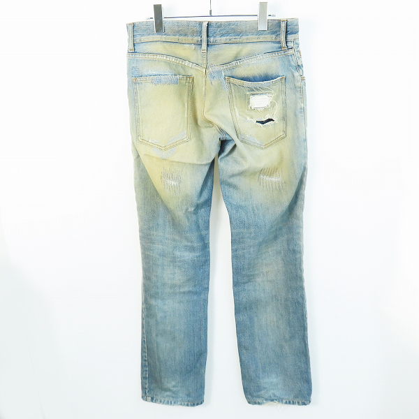 実際に弊社で買取させて頂いたDOLCE&GABBANA/ドルチェ&ガッバーナ デニムパンツ ダメージ加工 インディゴ GZN9TD/46の画像 1枚目