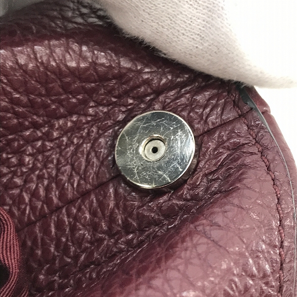実際に弊社で買取させて頂いたCOACH/コーチ レザー トートバッグ ボルドーの画像 6枚目