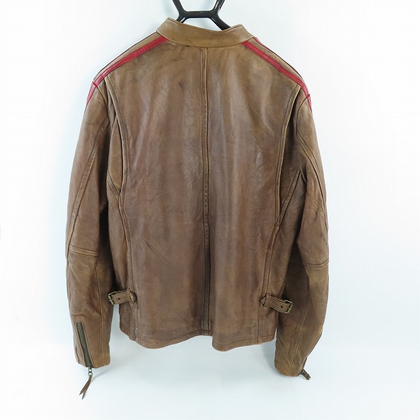 実際に弊社で買取させて頂いたSCHOTT/ショット クラシックレーサー レザーライダースジャケット 3141010/Lの画像 1枚目