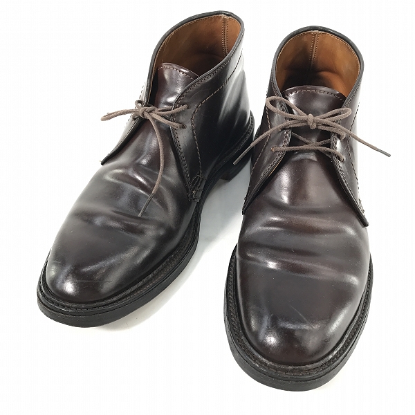 実際に弊社で買取させて頂いたAlden/オールデン コードバンレザー チャッカブーツ 1339/6