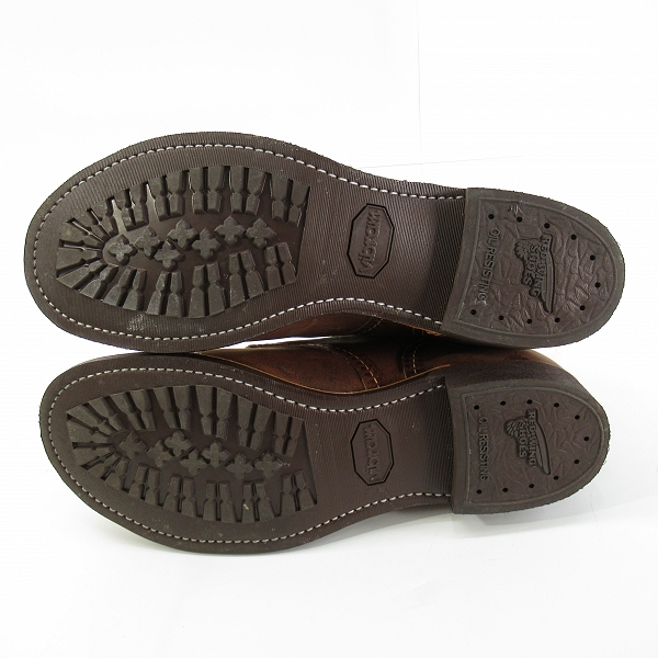 実際に弊社で買取させて頂いたRED WING/レッドウィング IRON RANGER/アイアン レンジャー ワークブーツ 8085/10Dの画像 2枚目