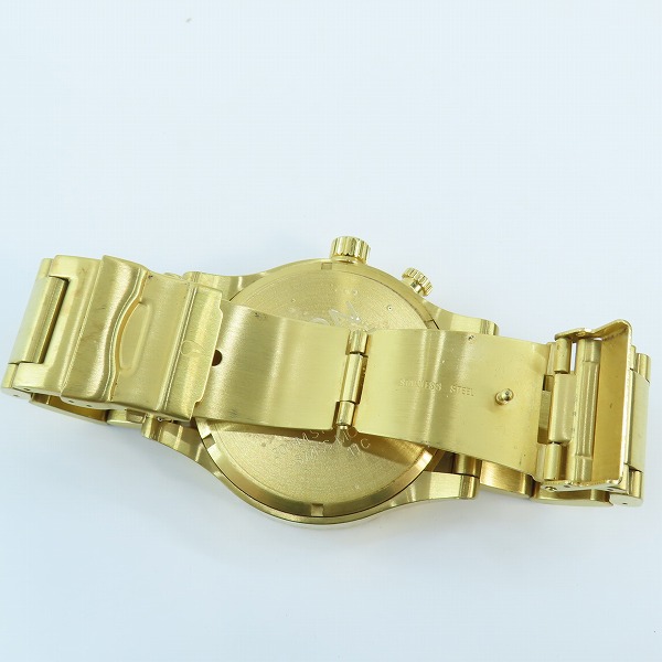 実際に弊社で買取させて頂いた【動作未確認】NIXON/ニクソン THE 51-30 CHRONO/クロノグラフ ウォッチ ゴールドの画像 3枚目