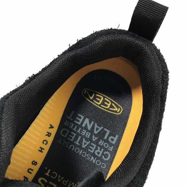 実際に弊社で買取させて頂いたKEEN/キーン Men's JASPER  HAIRY BLACKxBLACK ジャスパー ハイキングシューズ1026592 27.0の画像 4枚目