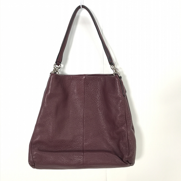 実際に弊社で買取させて頂いたCOACH/コーチ レザー トートバッグ ボルドー