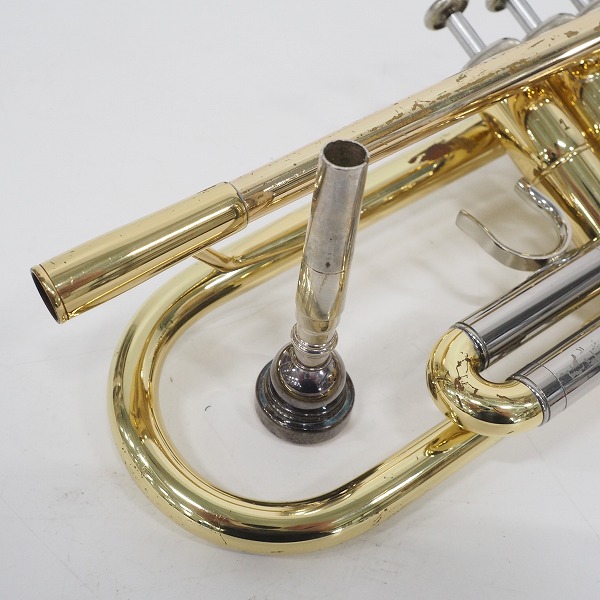 実際に弊社で買取させて頂いた★YAMAHA/ヤマハ CUSTOM YTR-800/YTR800 トランペット ゴールドｘシルバー ハードケース付の画像 8枚目