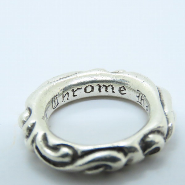 実際に弊社で買取させて頂いたCHROME HEARTS/クロムハーツ スクロールバンドリング 9号の画像 6枚目