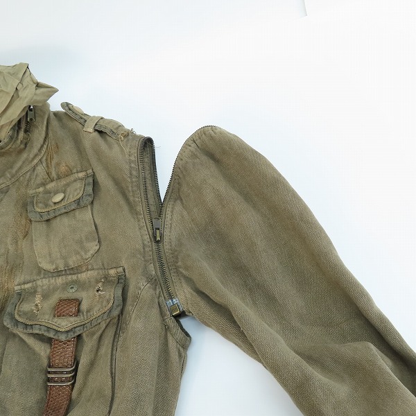 実際に弊社で買取させて頂いたkiminori morishita/キミノリモリシタ リザード装飾 ジャケット 7711302-1/48の画像 6枚目