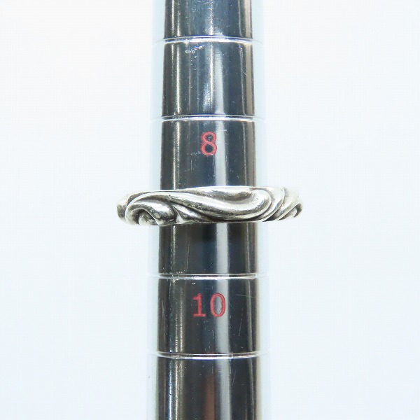 実際に弊社で買取させて頂いたCHROME HEARTS/クロムハーツ スクロールバンドリング 9号の画像 9枚目