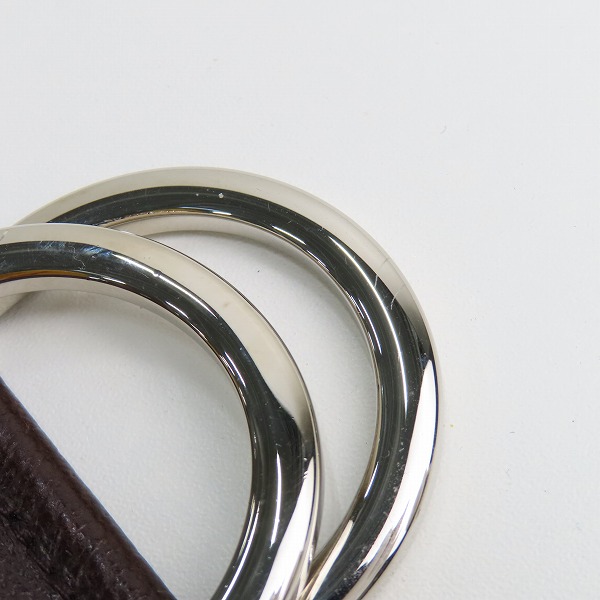 実際に弊社で買取させて頂いたGUCCI/グッチ シェリーラインダブルリングキャンバスベルト 146435の画像 4枚目