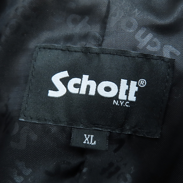 実際に弊社で買取させて頂いたSchott/ショット NEW DOUBLE BREST RIDERS/ダブルブレストライダース 782-3950077/XLの画像 2枚目
