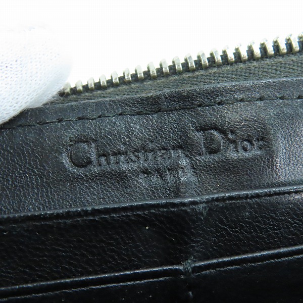 実際に弊社で買取させて頂いたDior/ディオール トロッター パテントレザー ラウンドファスナーウォレット/財布の画像 4枚目