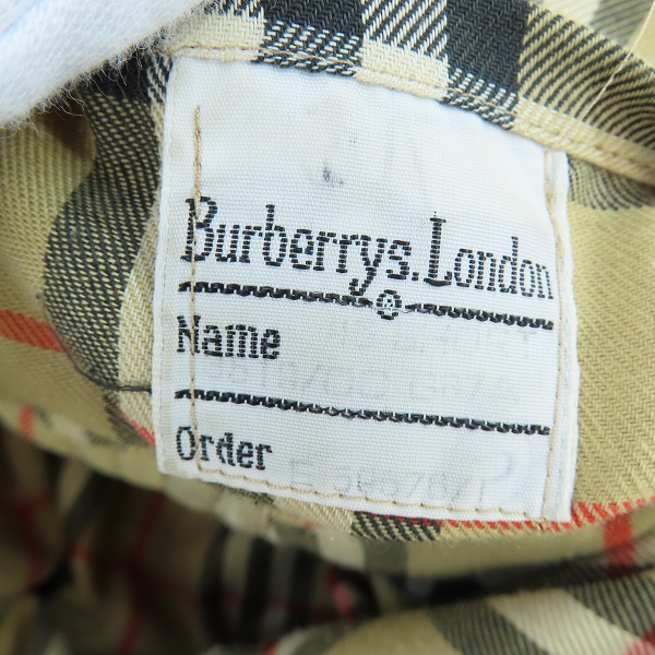 実際に弊社で買取させて頂いた【難有り】Burberrys/バーバリーズ 裏地ノバチェック ステンカラーコート の画像 4枚目