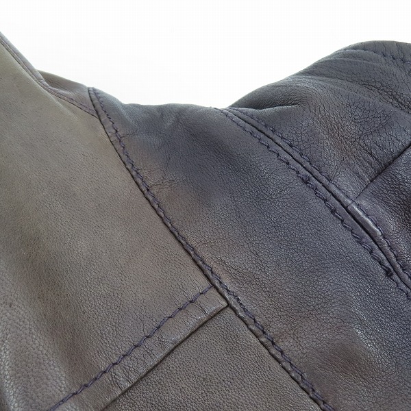 実際に弊社で買取させて頂いたCUSTOM CULTURE/カスタムカルチャー レザー ダブルライダースジャケット  101-1102/44の画像 9枚目