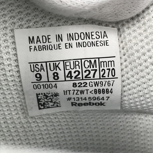 実際に弊社で買取させて頂いたREEBOK×Dime/リーボック×ダイム WORKOUT PLUS ワークアウトプラス スニーカー/GW9767/27の画像 5枚目