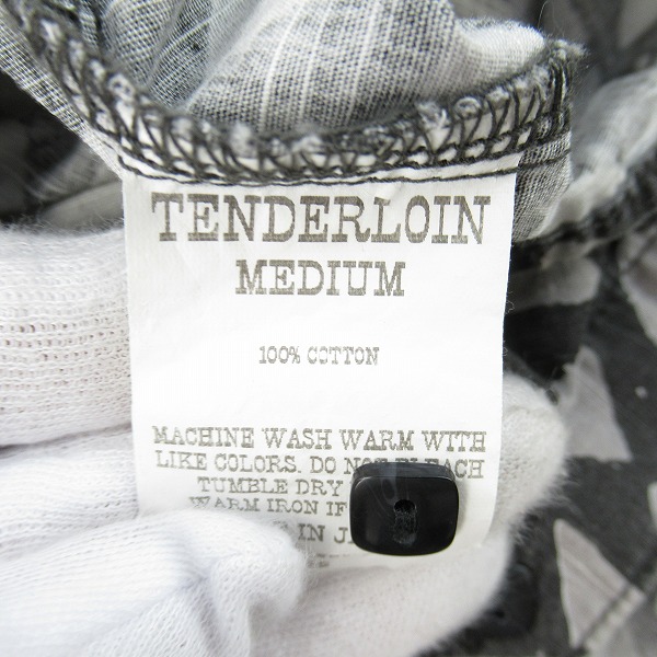 実際に弊社で買取させて頂いたTENDERLOIN/テンダーロイン 19SS T-SLUB トライアングル柄コットンスラブシャツ/Mの画像 3枚目