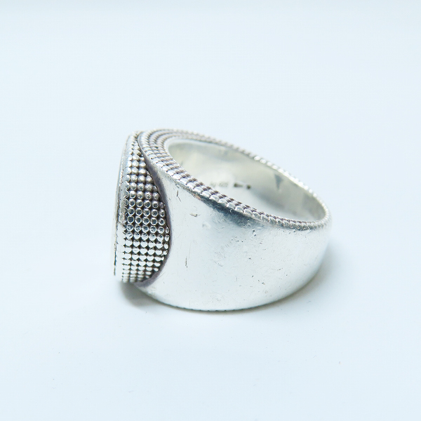 実際に弊社で買取させて頂いたGUCCI/グッチ インターロッキングG ワイド シルバーリング/指輪 479229 J8400 8106/11号の画像 2枚目