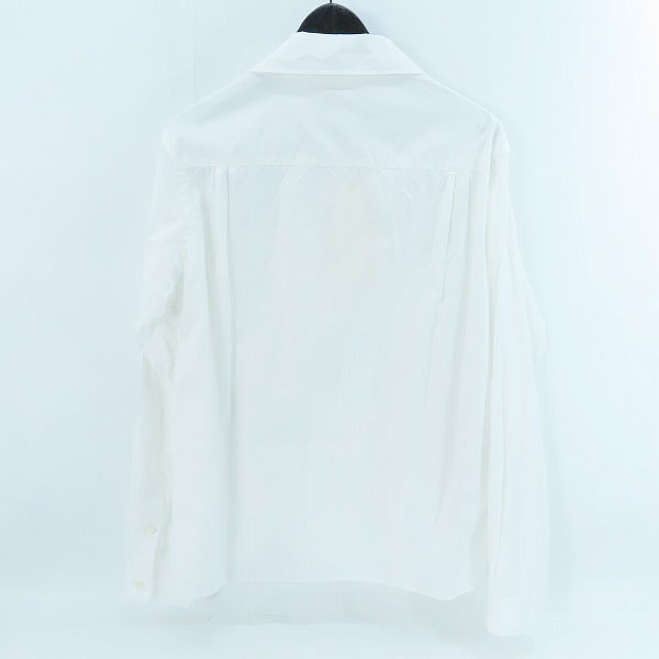 実際に弊社で買取させて頂いたMARNI/マルニ 2023AW ホワイトポプリン ロングスリーブ ロゴ ボーリングシャツ CUMU0246P1-USCT88/48の画像 1枚目