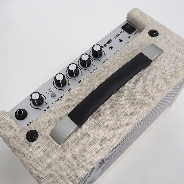 実際に弊社で買取させて頂いたLouis/ルイス LGA-10 Milkey White/ミルキーホワイト ギター用コンボアンプ 10W【動作確認済】 の画像 2枚目