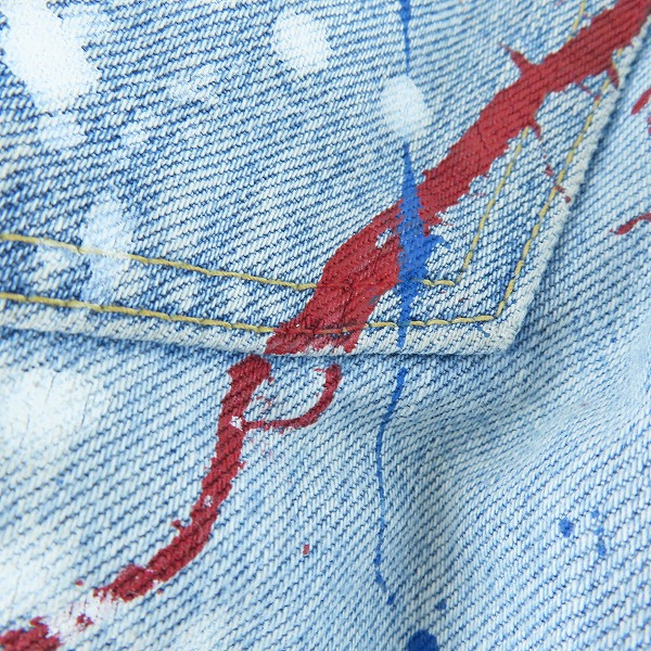 実際に弊社で買取させて頂いたNUMBER (N)INE/ナンバーナイン Takahiro Miyashita 06SS ペイント加工 デニムパンツ/2の画像 7枚目