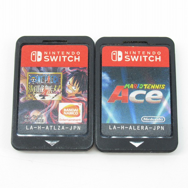 実際に弊社で買取させて頂いたニンテンドー スイッチ用 ソフト ワンピース 海賊無双4/マリオテニスエース/マリオカート8 他 6点セット【簡易動作確認済】の画像 2枚目