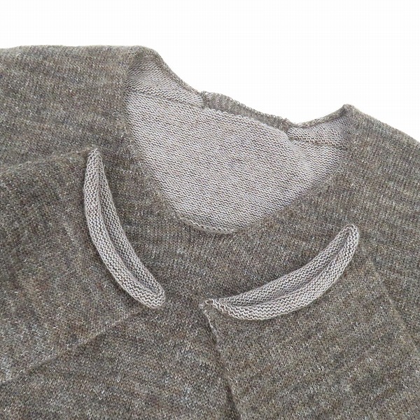 実際に弊社で買取させて頂いたKAZUYUKI KUMAGAI ATTACHMENT/カズユキクガマイ アタッチメント プレーディング天竺クルーネック ニット KK62-052/1の画像 5枚目