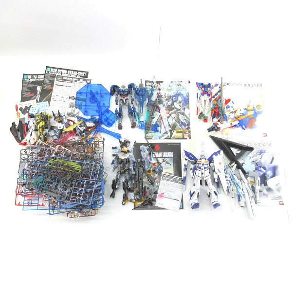 実際に弊社で買取させて頂いた【おまとめ】バンダイ MG ダブルオーガンダム セブンソード/G クリアカラー/Hi-νガンダム Ver.Ka 他/HG/ガンプラ