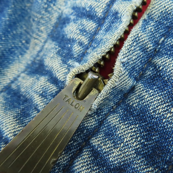 実際に弊社で買取させて頂いたLee/リー ヴィンテージ 襟コーデュロイ デニムジャケット 191-LB/36の画像 6枚目