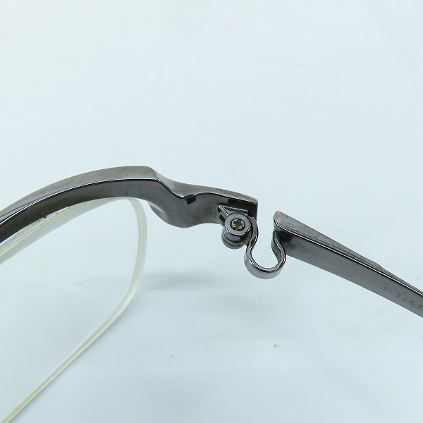 実際に弊社で買取させて頂いた999.9/フォーナインズ ハーフリム アイウエア/メガネフレーム S-315Tの画像 4枚目