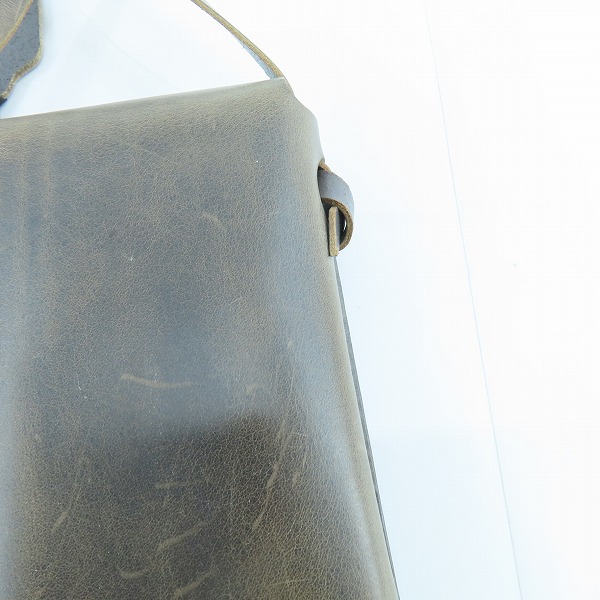 実際に弊社で買取させて頂いたHERZ/ヘルツ ショルダーポーチ/バッグ ダークブラウンの画像 6枚目