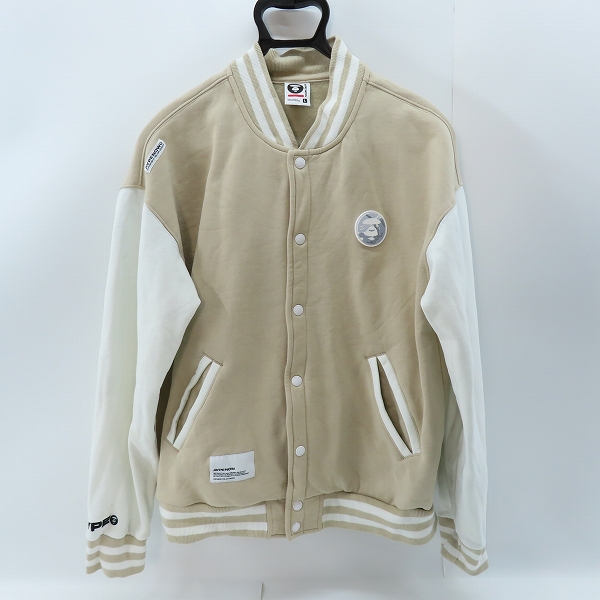 実際に弊社で買取させて頂いたA BATHING APE/アベイシングエイプ AAPE NOW SWEAT VARSITY JACKET AAPSWMA315XXL/L