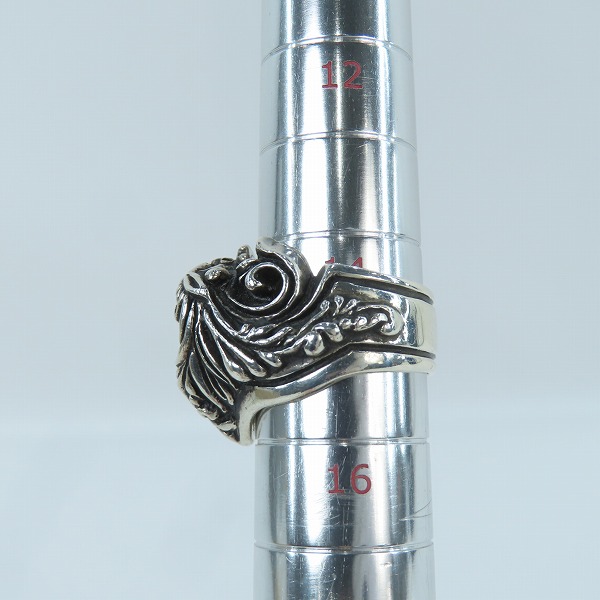 実際に弊社で買取させて頂いた【ギャラ付】 Leathers and Treasures/レザーズアンドトレジャーズ ハート スクロールハートストーンリング 15号の画像 7枚目