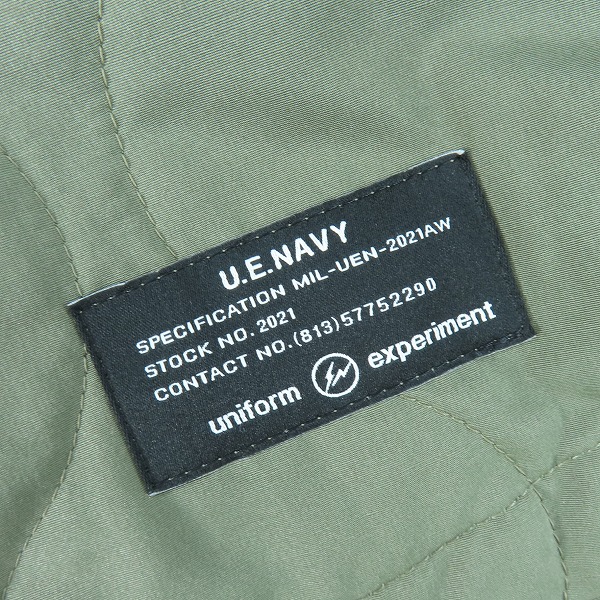 実際に弊社で買取させて頂いたuniform experiment/ユニフォームエクスペリメント QUILTING PULLOVER SMOCK/キルティング プルオーバー UE-202018/1の画像 4枚目