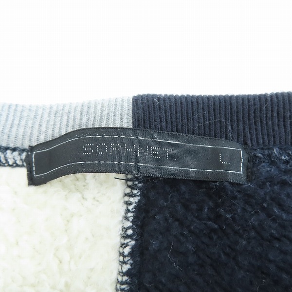 実際に弊社で買取させて頂いたSOPHNET./ソフネット 16AW SPLIT LOGO CREW NECK SWEAT SOPH-167092/Lの画像 2枚目