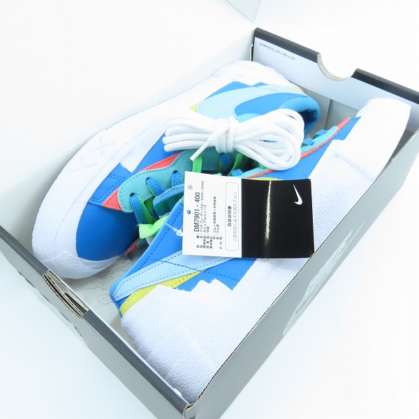 実際に弊社で買取させて頂いた【未使用】NIKE×KAWS×sacai/ナイキ×カウズ×サカイ BLAZER LOW/ブレーザーロー ネプチューンブルー DM7901-400/28.5の画像 7枚目
