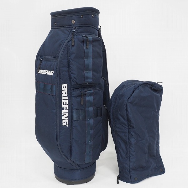 実際に弊社で買取させて頂いたBRIEFING/ブリーフィング CR-6 ゴルフ 8.5型 5分割キャディバッグ ネイビーの画像 1枚目