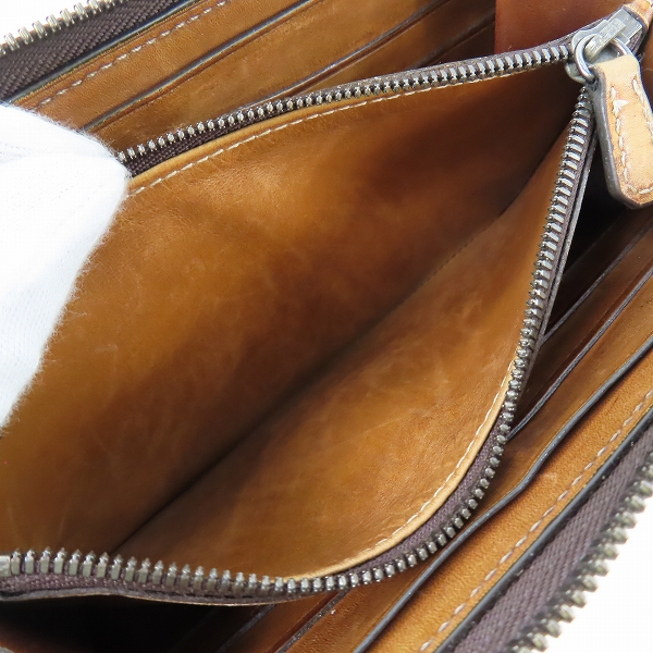実際に弊社で買取させて頂いたBerluti/ベルルッティ カリグラフィ ラウンドファスナーウォレット/長財布の画像 4枚目