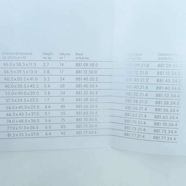 実際に弊社で買取させて頂いたRIMOWA/リモワ LIMBO/リンボ 4輪キャリーケース/98リットル  881.77.34.4 の画像 9枚目