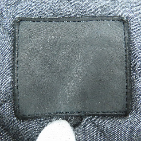 実際に弊社で買取させて頂いたISAMUKATAYAMA BACKLASH/バックラッシュ トラックジャケット 切替 レザー スエード 2016-01/3（L）の画像 2枚目