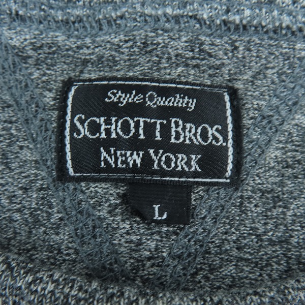 実際に弊社で買取させて頂いたSchott/ショット L/S FLAG POCKET TEE アメリカンフラッグ ポケットＴシャツ 3153066 Lの画像 2枚目