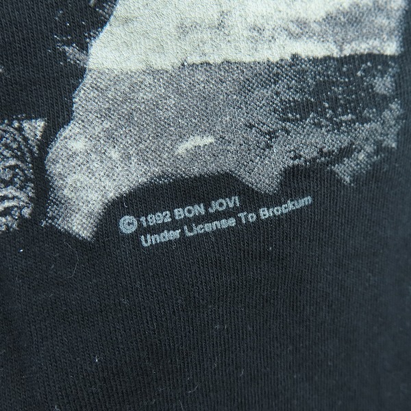 実際に弊社で買取させて頂いたBON JOVI/ボン・ジョヴィ ヴィンテージ 92年 バンドTシャツ /Mの画像 3枚目