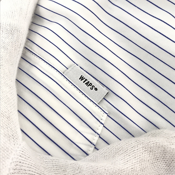 実際に弊社で買取させて頂いたWTAPS × THOMAS MASON/ダブルタップス × トーマス メイソン 20SS ストライプ柄シャツ 201TQDT-SHM03/1の画像 6枚目