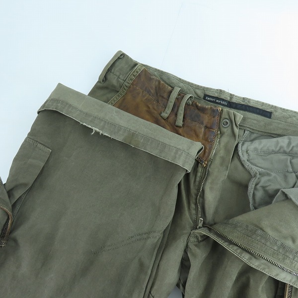 実際に弊社で買取させて頂いたkiminori morishita/キミノリモリシタ SAMPLE/サンプル カーゴパンツの画像 2枚目